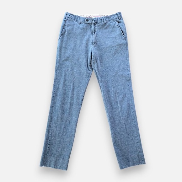Loro Piana Pants - Loro Piana Gray Cotton Trousers Soft Straight Leg Women 10 (50) Quiet Luxury